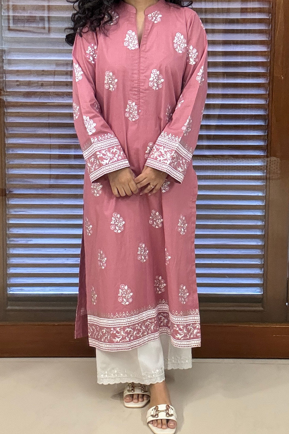 KASHMIRI PINK KURTA