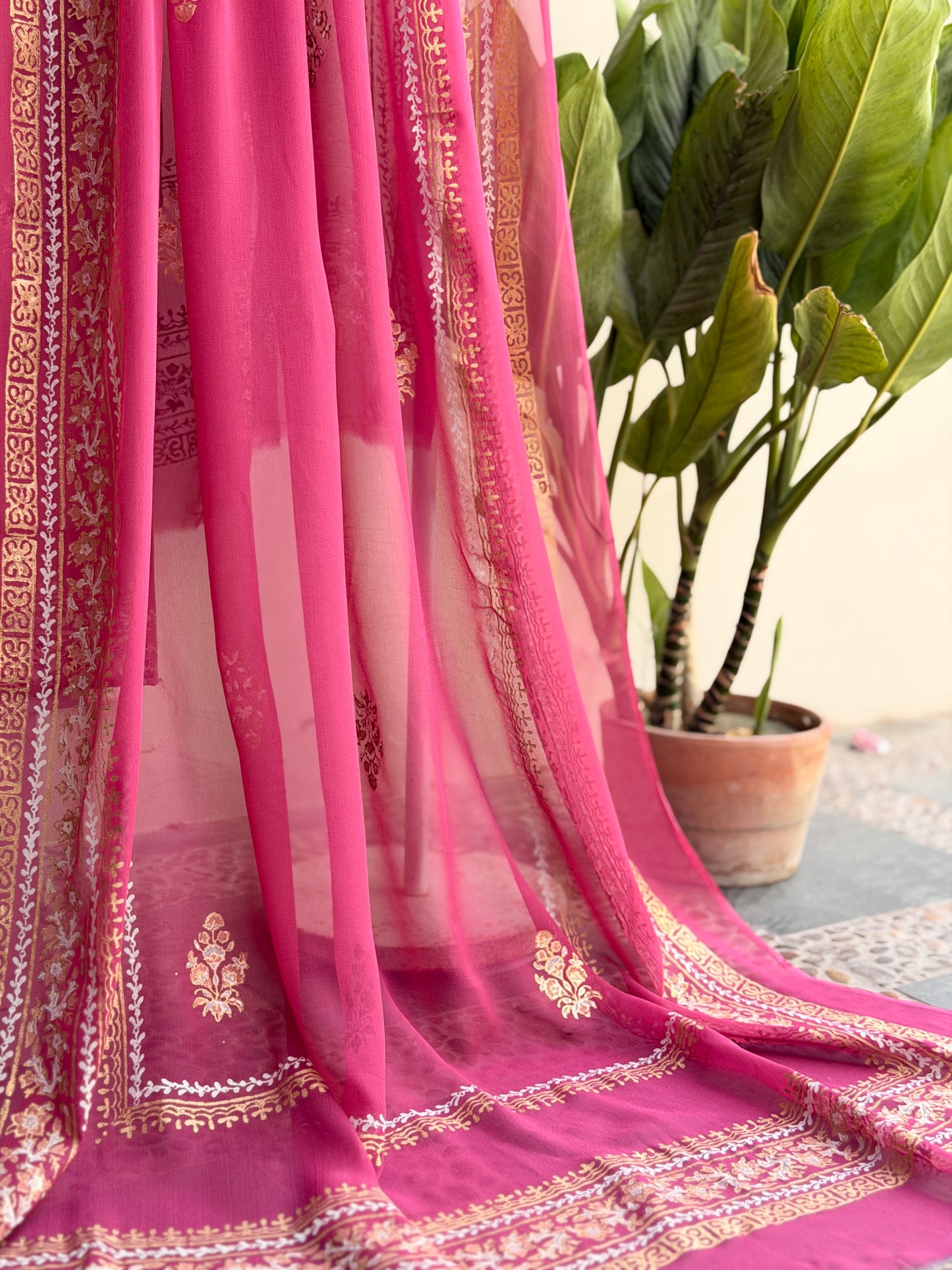 Peach pink set.