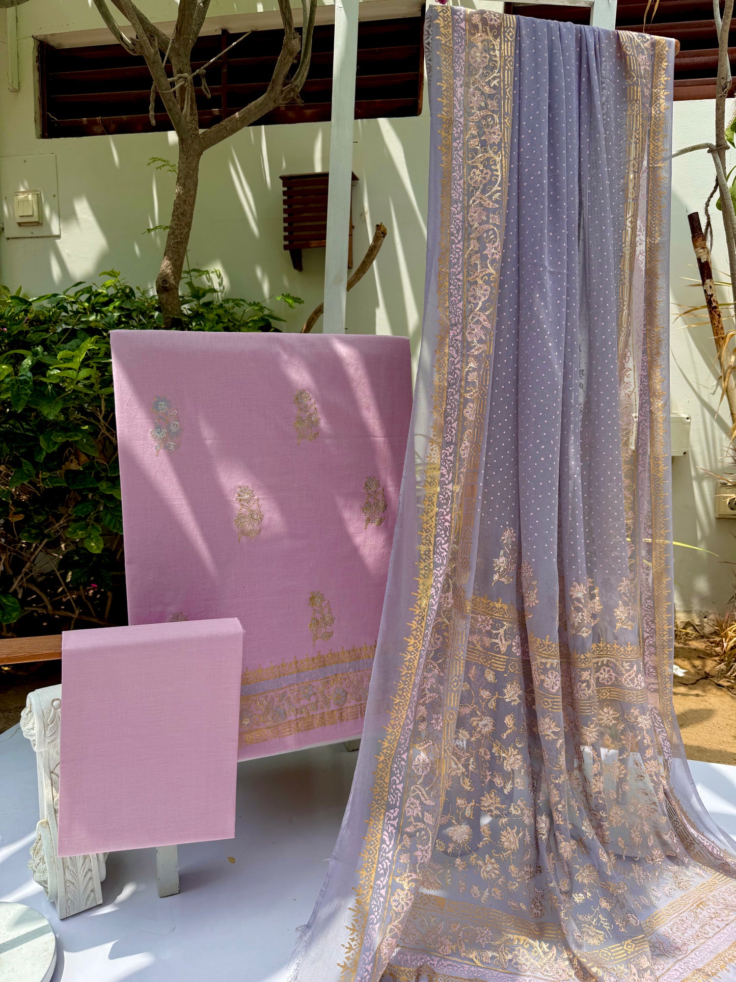 Cotton - Pink Grey