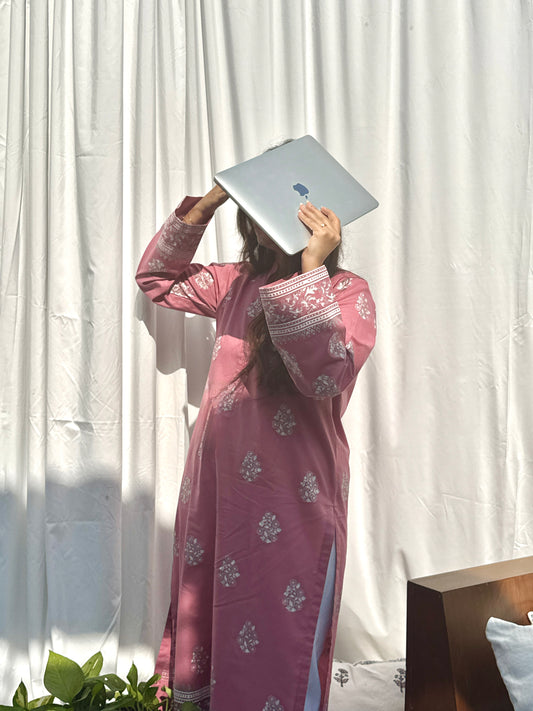 KASHMIRI PINK KURTA