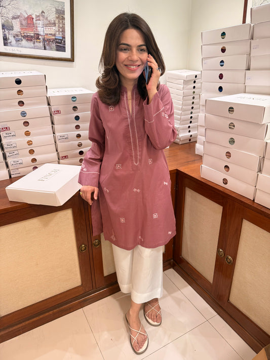 Vintager Pink Kurti