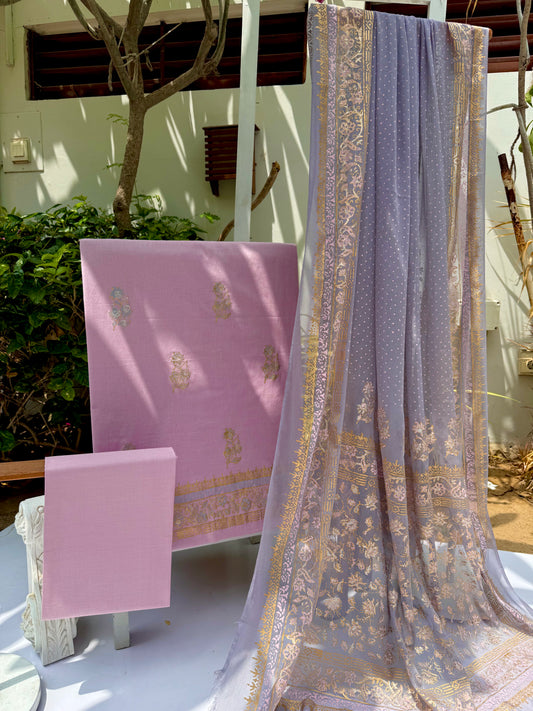 Cotton - Pink Grey
