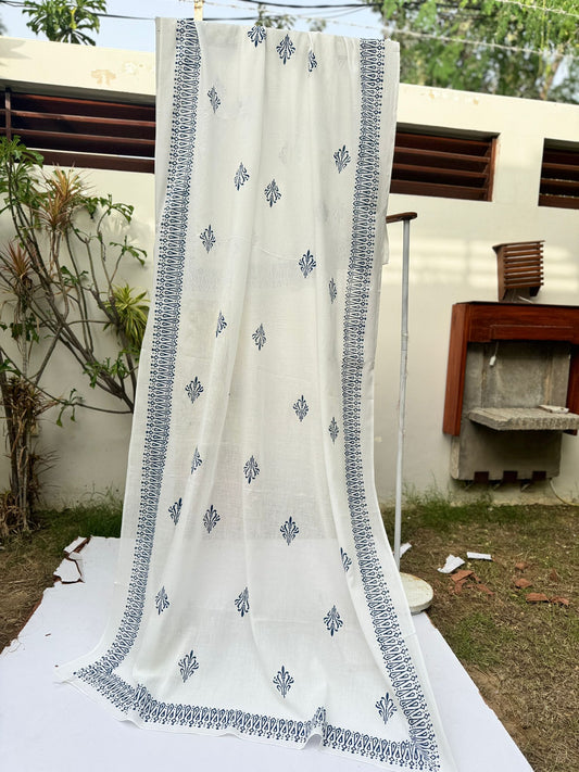 WHITE MIST DUPATTA